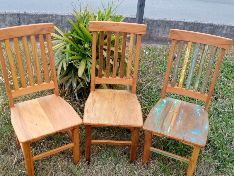 Cadeira de Madeira Rústica para Varanda Cantareira - Cadeira Rústica de Madeira
