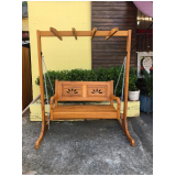 cadeira de balanço madeira rústica valor Vila Mazzei