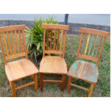 cadeira para mesa rústica de madeira Jundiaí
