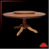 mesa de jantar de madeira rústica M'Boi Mirim