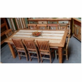 mesa de madeira rústica com bancos Lapa