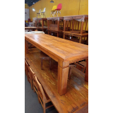 mesa de madeira rustica valor Diadema