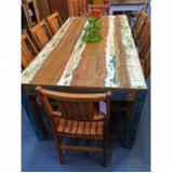 mesa rústica de madeira com bancos preço Bairro do Limão