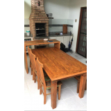 onde vende mesa de madeira rustica Santa Cecília